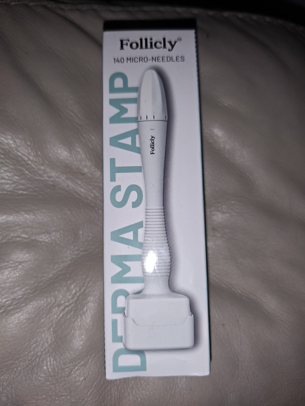 Follicly Derma Stamp Microneedle Skin Tool - White